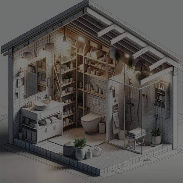 Comment aménager une petite salle de bain sous les combles ?