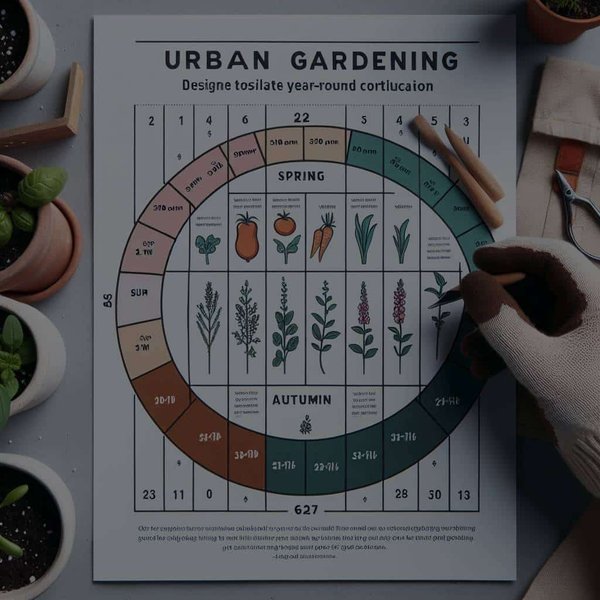 Comment établir un calendrier de jardinage urbain pour cultiver toute l'année ?